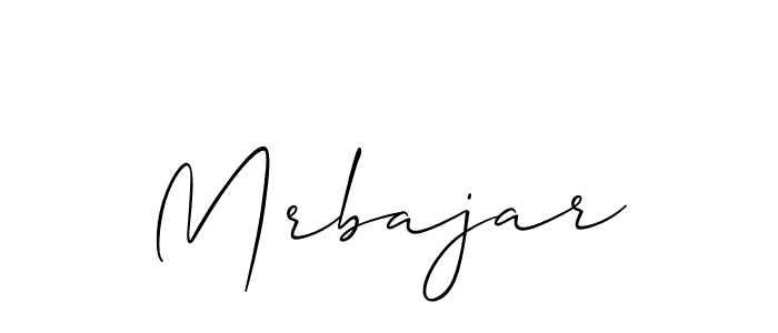 Also we have Mrbajar name is the best signature style. Create professional handwritten signature collection using Allison_Script autograph style. Mrbajar signature style 2 images and pictures png