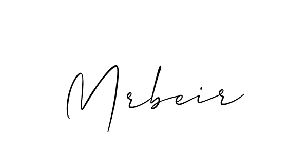 How to Draw Mrbeir signature style? Allison_Script is a latest design signature styles for name Mrbeir. Mrbeir signature style 2 images and pictures png