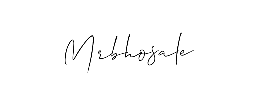 Make a beautiful signature design for name Mrbhosale. With this signature (Allison_Script) style, you can create a handwritten signature for free. Mrbhosale signature style 2 images and pictures png