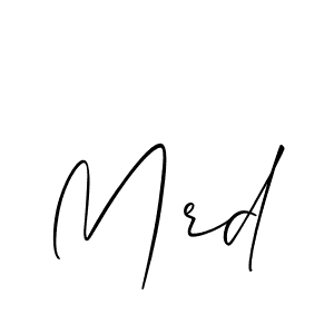 Create a beautiful signature design for name Mrd. With this signature (Allison_Script) fonts, you can make a handwritten signature for free. Mrd signature style 2 images and pictures png