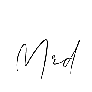 Create a beautiful signature design for name Mrd. With this signature (Allison_Script) fonts, you can make a handwritten signature for free. Mrd signature style 2 images and pictures png