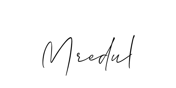 Also we have Mredul name is the best signature style. Create professional handwritten signature collection using Allison_Script autograph style. Mredul signature style 2 images and pictures png