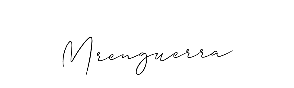 Similarly Allison_Script is the best handwritten signature design. Signature creator online .You can use it as an online autograph creator for name Mrenguerra. Mrenguerra signature style 2 images and pictures png