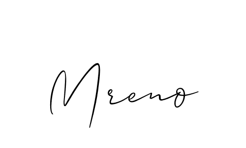 Best and Professional Signature Style for Mreno. Allison_Script Best Signature Style Collection. Mreno signature style 2 images and pictures png