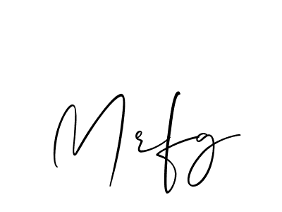 It looks lik you need a new signature style for name Mrfg. Design unique handwritten (Allison_Script) signature with our free signature maker in just a few clicks. Mrfg signature style 2 images and pictures png