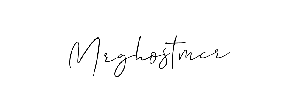 You should practise on your own different ways (Allison_Script) to write your name (Mrghostmcr) in signature. don't let someone else do it for you. Mrghostmcr signature style 2 images and pictures png