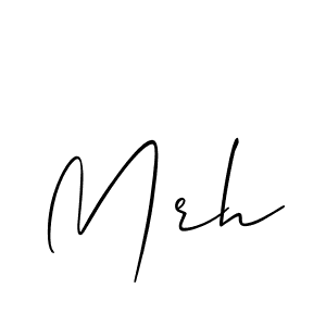 How to Draw Mrh signature style? Allison_Script is a latest design signature styles for name Mrh. Mrh signature style 2 images and pictures png