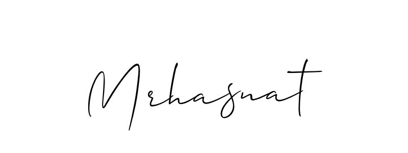 Also we have Mrhasnat name is the best signature style. Create professional handwritten signature collection using Allison_Script autograph style. Mrhasnat signature style 2 images and pictures png