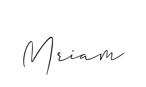 How to make Mriam name signature. Use Allison_Script style for creating short signs online. This is the latest handwritten sign. Mriam signature style 2 images and pictures png