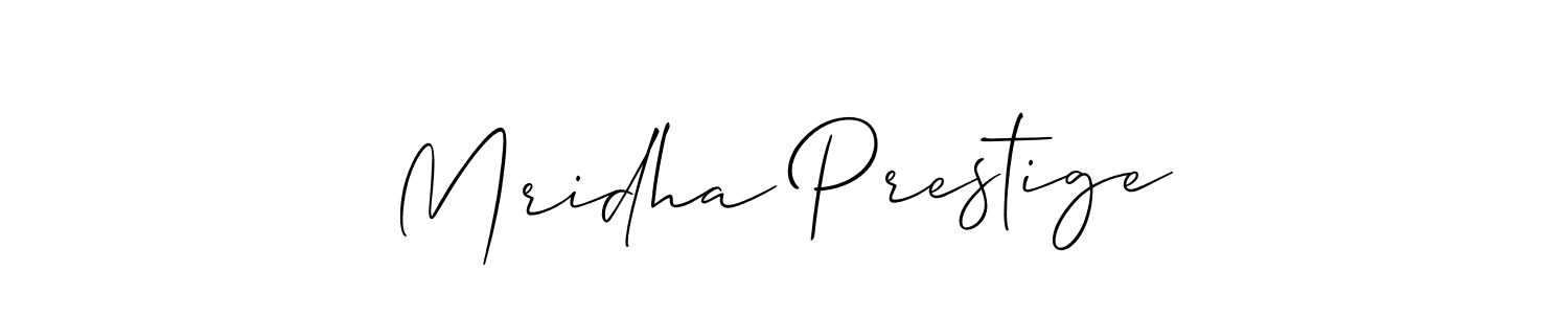 Also we have Mridha Prestige name is the best signature style. Create professional handwritten signature collection using Allison_Script autograph style. Mridha Prestige signature style 2 images and pictures png