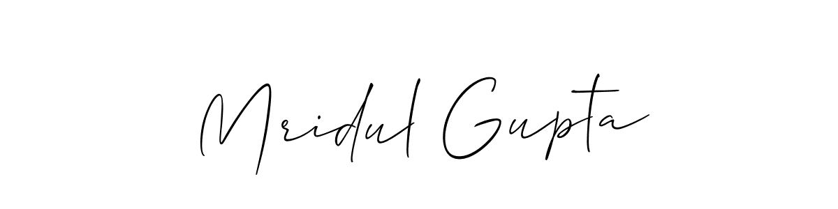 Best and Professional Signature Style for Mridul Gupta. Allison_Script Best Signature Style Collection. Mridul Gupta signature style 2 images and pictures png