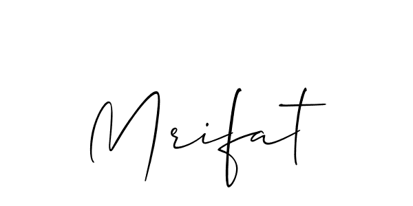 Make a short Mrifat signature style. Manage your documents anywhere anytime using Allison_Script. Create and add eSignatures, submit forms, share and send files easily. Mrifat signature style 2 images and pictures png