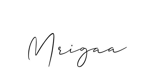It looks lik you need a new signature style for name Mrigaa. Design unique handwritten (Allison_Script) signature with our free signature maker in just a few clicks. Mrigaa signature style 2 images and pictures png
