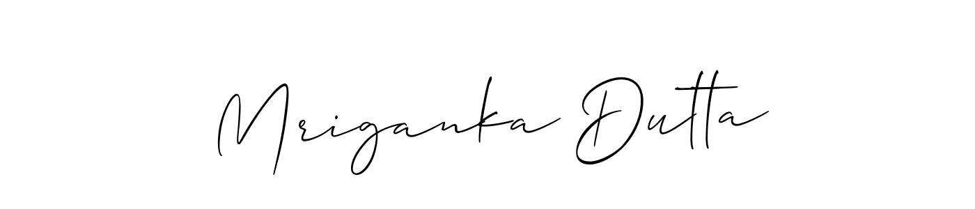 if you are searching for the best signature style for your name Mriganka Dutta. so please give up your signature search. here we have designed multiple signature styles  using Allison_Script. Mriganka Dutta signature style 2 images and pictures png