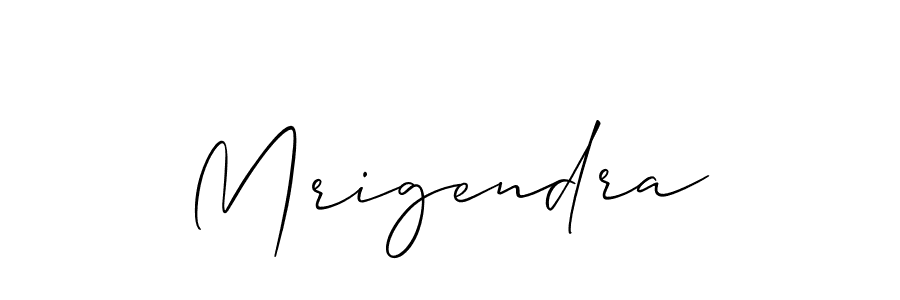 It looks lik you need a new signature style for name Mrigendra. Design unique handwritten (Allison_Script) signature with our free signature maker in just a few clicks. Mrigendra signature style 2 images and pictures png