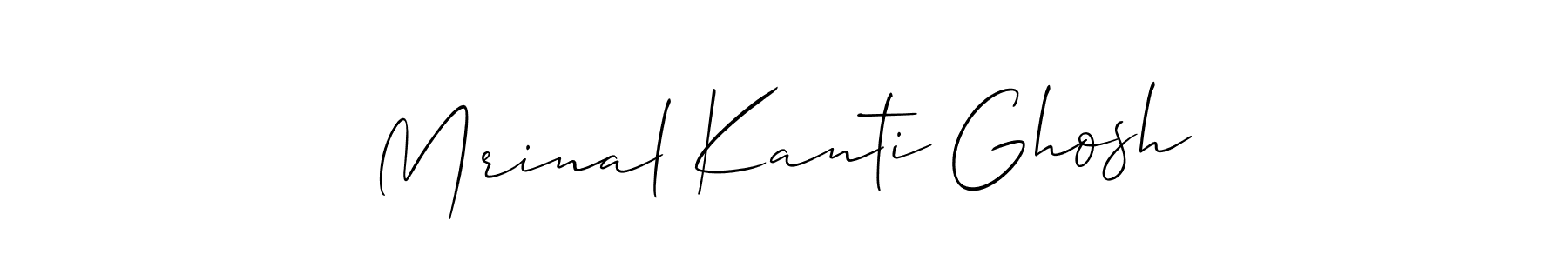 Design your own signature with our free online signature maker. With this signature software, you can create a handwritten (Allison_Script) signature for name Mrinal Kanti Ghosh. Mrinal Kanti Ghosh signature style 2 images and pictures png