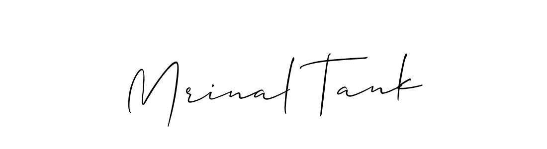 How to make Mrinal Tank name signature. Use Allison_Script style for creating short signs online. This is the latest handwritten sign. Mrinal Tank signature style 2 images and pictures png