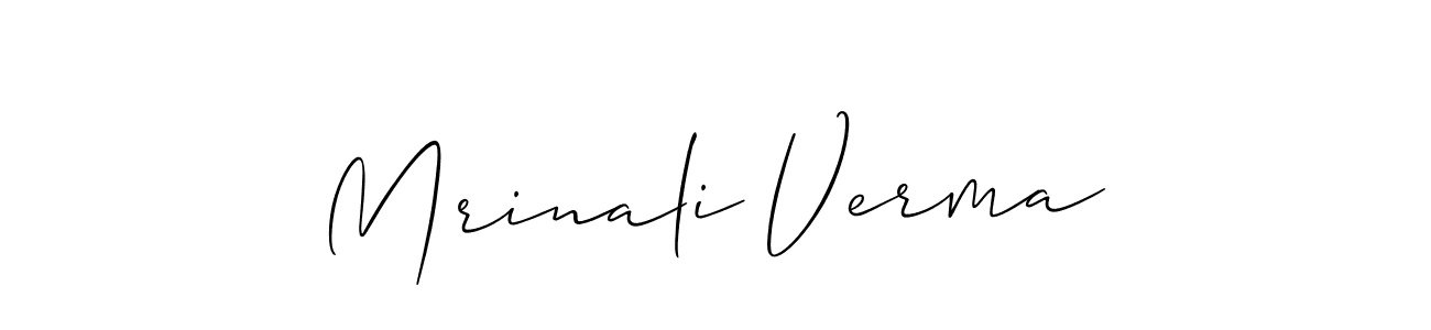It looks lik you need a new signature style for name Mrinali Verma. Design unique handwritten (Allison_Script) signature with our free signature maker in just a few clicks. Mrinali Verma signature style 2 images and pictures png