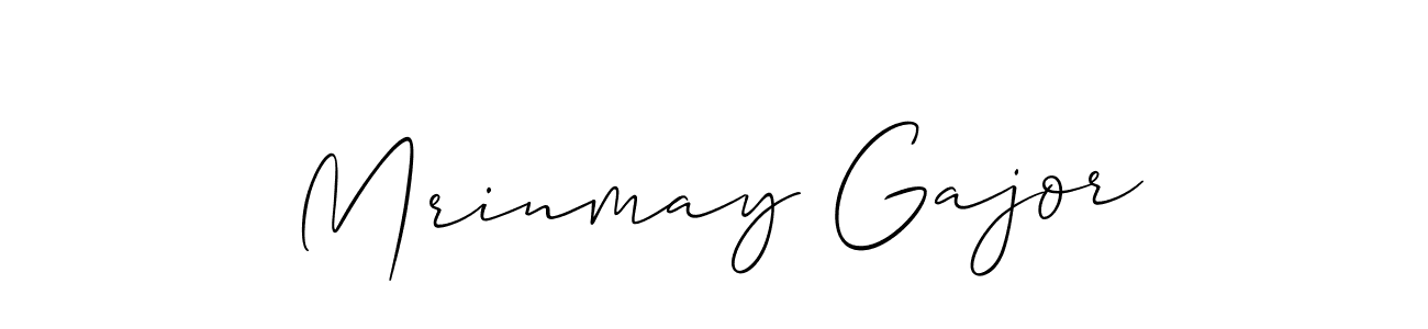 Check out images of Autograph of Mrinmay Gajor name. Actor Mrinmay Gajor Signature Style. Allison_Script is a professional sign style online. Mrinmay Gajor signature style 2 images and pictures png