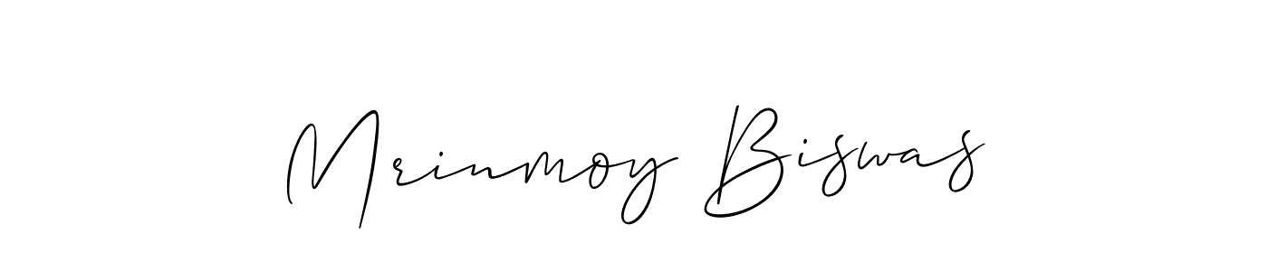 Make a beautiful signature design for name Mrinmoy Biswas. With this signature (Allison_Script) style, you can create a handwritten signature for free. Mrinmoy Biswas signature style 2 images and pictures png