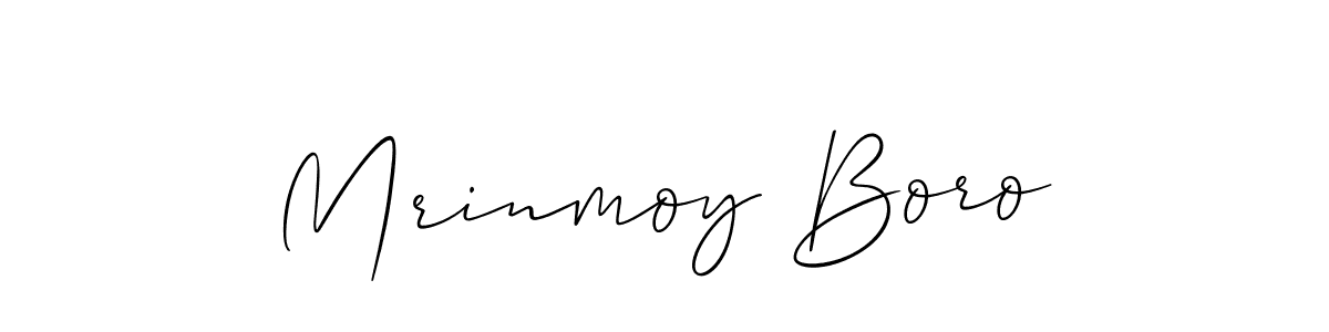 if you are searching for the best signature style for your name Mrinmoy Boro. so please give up your signature search. here we have designed multiple signature styles  using Allison_Script. Mrinmoy Boro signature style 2 images and pictures png