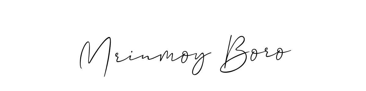 Use a signature maker to create a handwritten signature online. With this signature software, you can design (Allison_Script) your own signature for name Mrinmoy Boro. Mrinmoy Boro signature style 2 images and pictures png