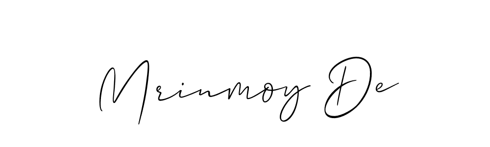 You should practise on your own different ways (Allison_Script) to write your name (Mrinmoy De) in signature. don't let someone else do it for you. Mrinmoy De signature style 2 images and pictures png
