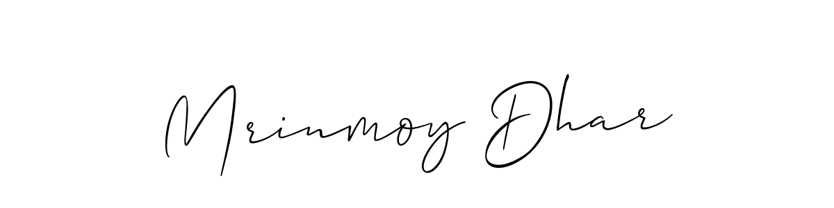 It looks lik you need a new signature style for name Mrinmoy Dhar. Design unique handwritten (Allison_Script) signature with our free signature maker in just a few clicks. Mrinmoy Dhar signature style 2 images and pictures png