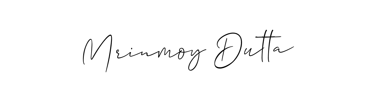 Also You can easily find your signature by using the search form. We will create Mrinmoy Dutta name handwritten signature images for you free of cost using Allison_Script sign style. Mrinmoy Dutta signature style 2 images and pictures png