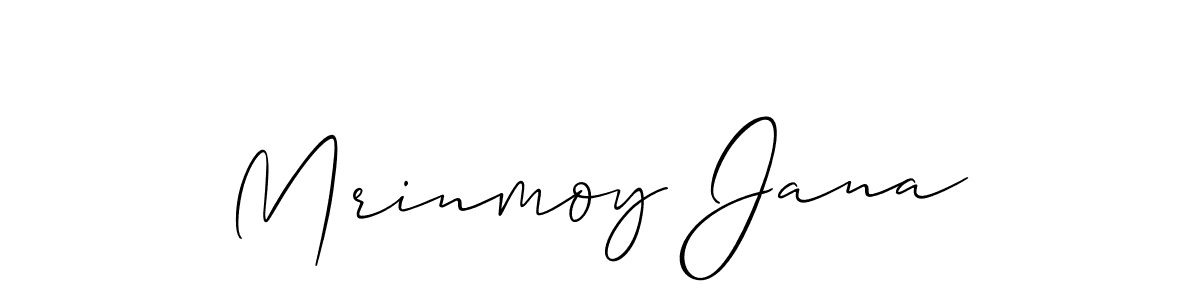 Design your own signature with our free online signature maker. With this signature software, you can create a handwritten (Allison_Script) signature for name Mrinmoy Jana. Mrinmoy Jana signature style 2 images and pictures png