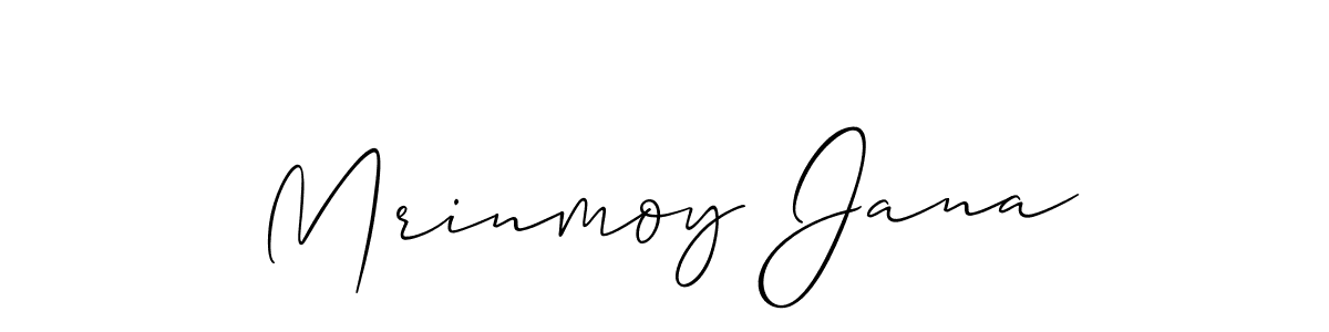 Mrinmoy Jana stylish signature style. Best Handwritten Sign (Allison_Script) for my name. Handwritten Signature Collection Ideas for my name Mrinmoy Jana. Mrinmoy Jana signature style 2 images and pictures png