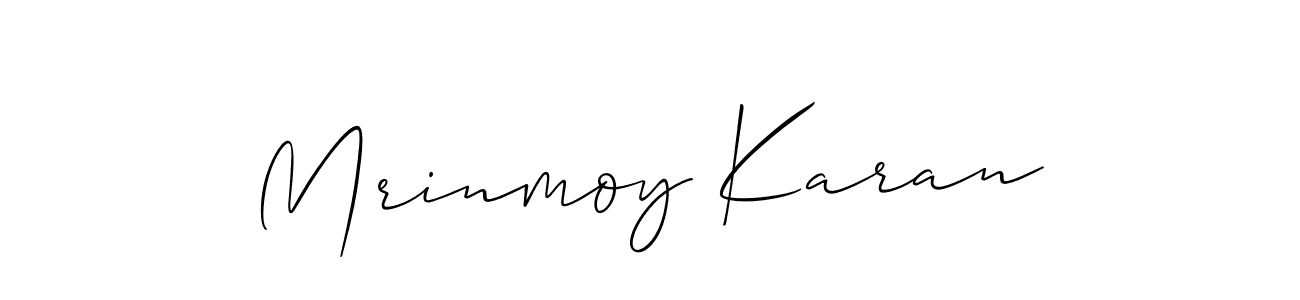 Also You can easily find your signature by using the search form. We will create Mrinmoy Karan name handwritten signature images for you free of cost using Allison_Script sign style. Mrinmoy Karan signature style 2 images and pictures png