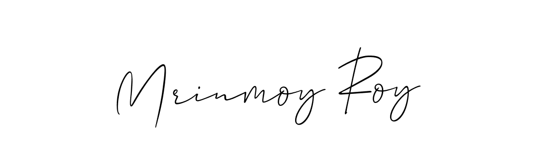 Allison_Script is a professional signature style that is perfect for those who want to add a touch of class to their signature. It is also a great choice for those who want to make their signature more unique. Get Mrinmoy Roy name to fancy signature for free. Mrinmoy Roy signature style 2 images and pictures png