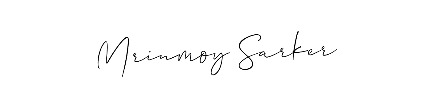 Allison_Script is a professional signature style that is perfect for those who want to add a touch of class to their signature. It is also a great choice for those who want to make their signature more unique. Get Mrinmoy Sarker name to fancy signature for free. Mrinmoy Sarker signature style 2 images and pictures png