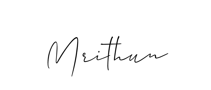 Best and Professional Signature Style for Mrithun. Allison_Script Best Signature Style Collection. Mrithun signature style 2 images and pictures png