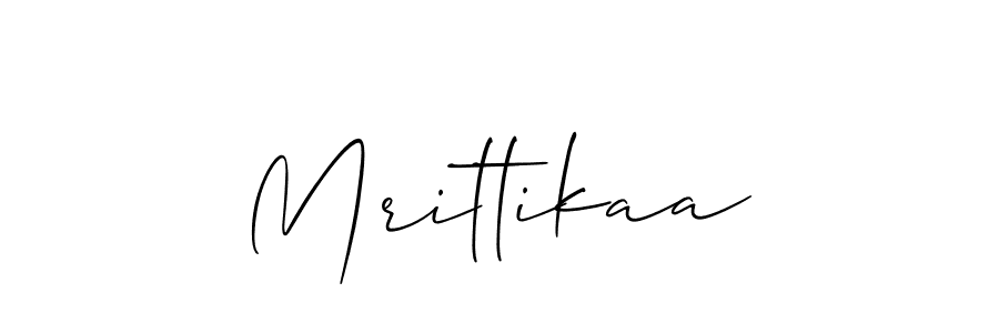 Similarly Allison_Script is the best handwritten signature design. Signature creator online .You can use it as an online autograph creator for name Mrittikaa. Mrittikaa signature style 2 images and pictures png