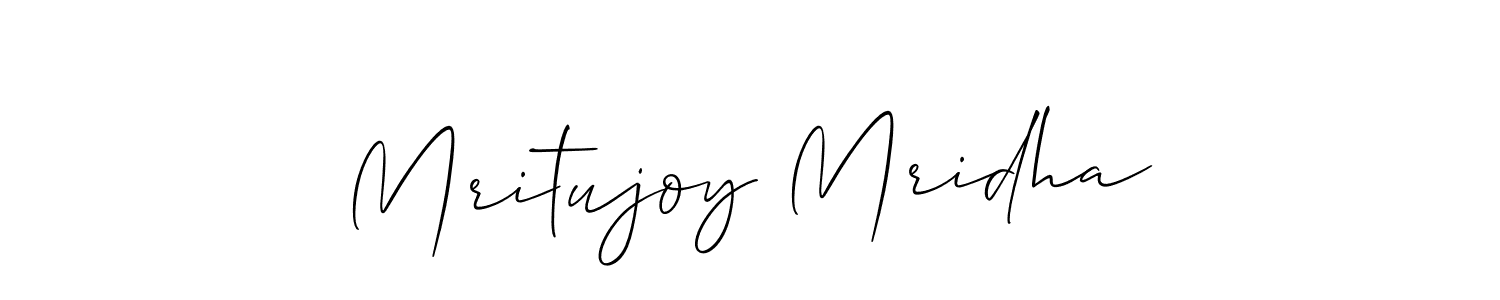 Use a signature maker to create a handwritten signature online. With this signature software, you can design (Allison_Script) your own signature for name Mritujoy Mridha. Mritujoy Mridha signature style 2 images and pictures png