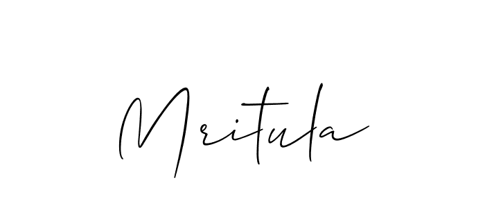 Mritula stylish signature style. Best Handwritten Sign (Allison_Script) for my name. Handwritten Signature Collection Ideas for my name Mritula. Mritula signature style 2 images and pictures png