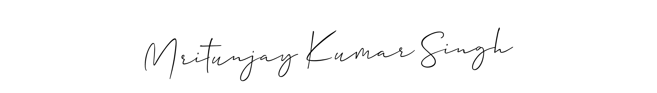 Make a short Mritunjay Kumar Singh signature style. Manage your documents anywhere anytime using Allison_Script. Create and add eSignatures, submit forms, share and send files easily. Mritunjay Kumar Singh signature style 2 images and pictures png