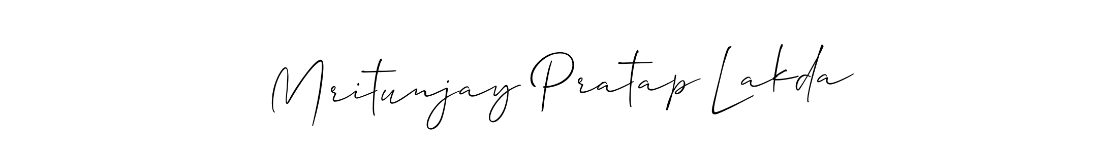 Use a signature maker to create a handwritten signature online. With this signature software, you can design (Allison_Script) your own signature for name Mritunjay Pratap Lakda. Mritunjay Pratap Lakda signature style 2 images and pictures png