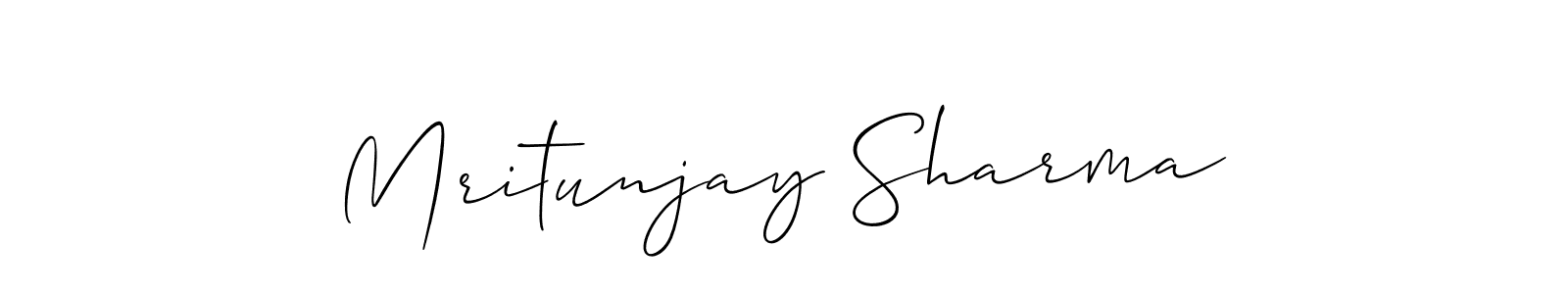 Use a signature maker to create a handwritten signature online. With this signature software, you can design (Allison_Script) your own signature for name Mritunjay Sharma. Mritunjay Sharma signature style 2 images and pictures png