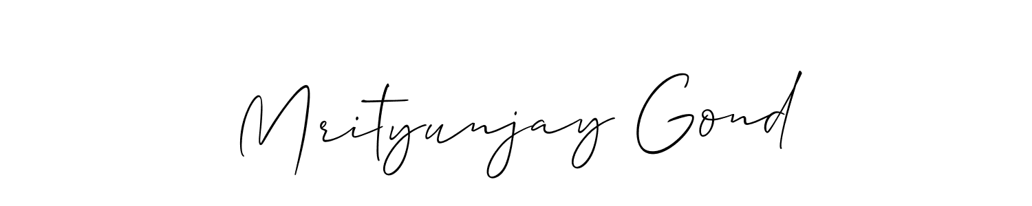 How to Draw Mrityunjay Gond signature style? Allison_Script is a latest design signature styles for name Mrityunjay Gond. Mrityunjay Gond signature style 2 images and pictures png