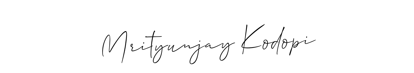 Best and Professional Signature Style for Mrityunjay Kodopi. Allison_Script Best Signature Style Collection. Mrityunjay Kodopi signature style 2 images and pictures png
