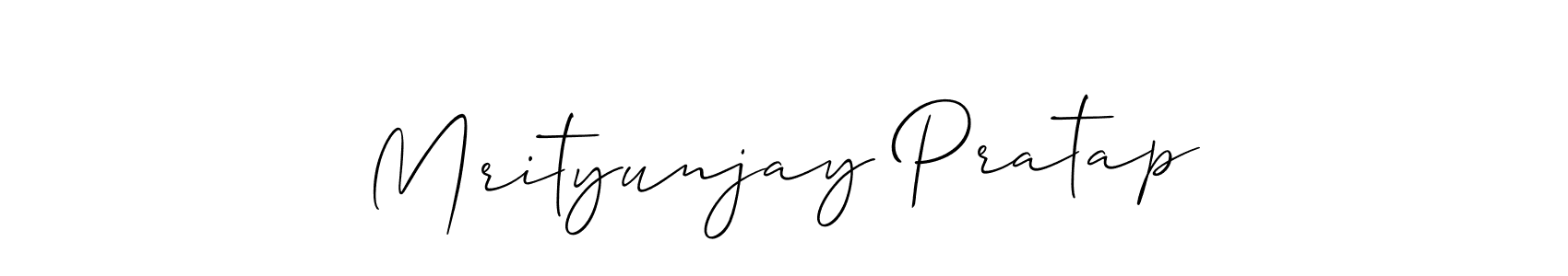 It looks lik you need a new signature style for name Mrityunjay Pratap. Design unique handwritten (Allison_Script) signature with our free signature maker in just a few clicks. Mrityunjay Pratap signature style 2 images and pictures png