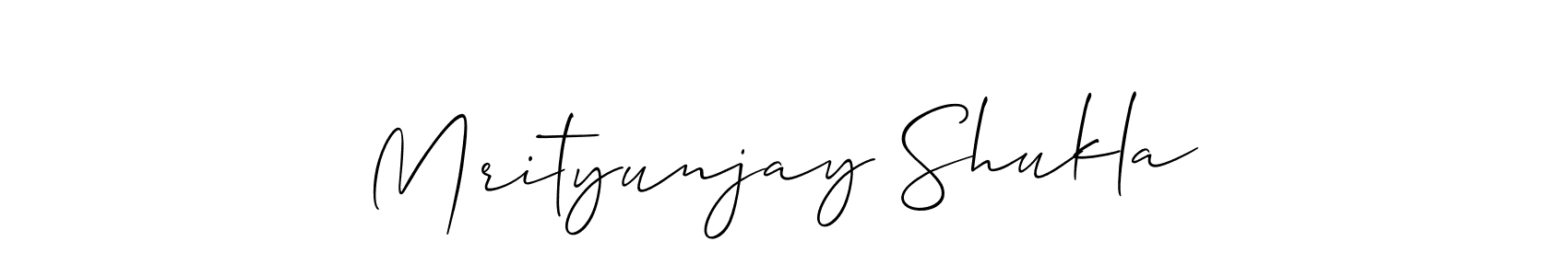 It looks lik you need a new signature style for name Mrityunjay Shukla. Design unique handwritten (Allison_Script) signature with our free signature maker in just a few clicks. Mrityunjay Shukla signature style 2 images and pictures png