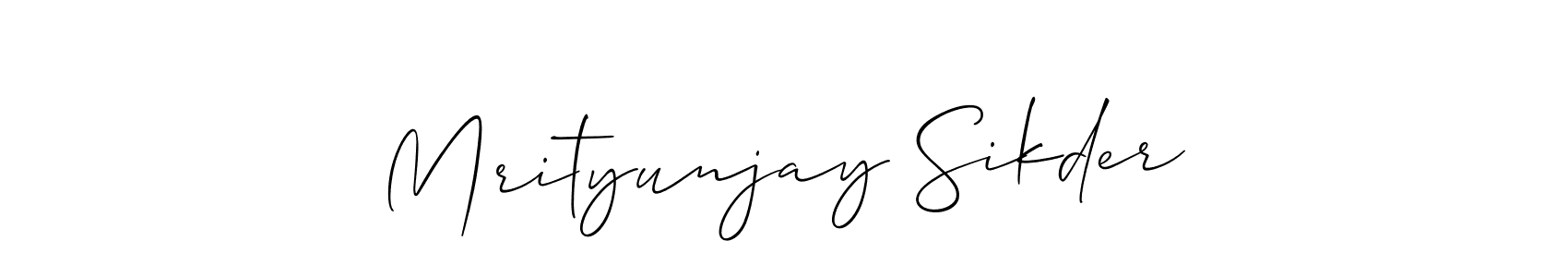 It looks lik you need a new signature style for name Mrityunjay Sikder. Design unique handwritten (Allison_Script) signature with our free signature maker in just a few clicks. Mrityunjay Sikder signature style 2 images and pictures png