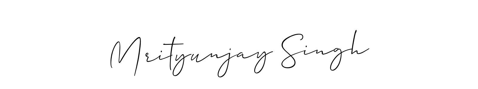 Mrityunjay Singh stylish signature style. Best Handwritten Sign (Allison_Script) for my name. Handwritten Signature Collection Ideas for my name Mrityunjay Singh. Mrityunjay Singh signature style 2 images and pictures png