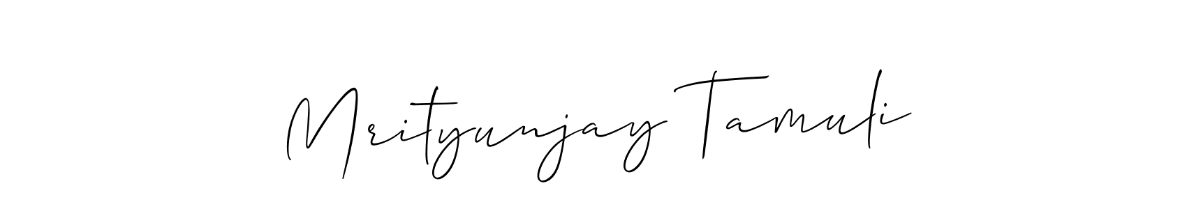 Also we have Mrityunjay Tamuli name is the best signature style. Create professional handwritten signature collection using Allison_Script autograph style. Mrityunjay Tamuli signature style 2 images and pictures png