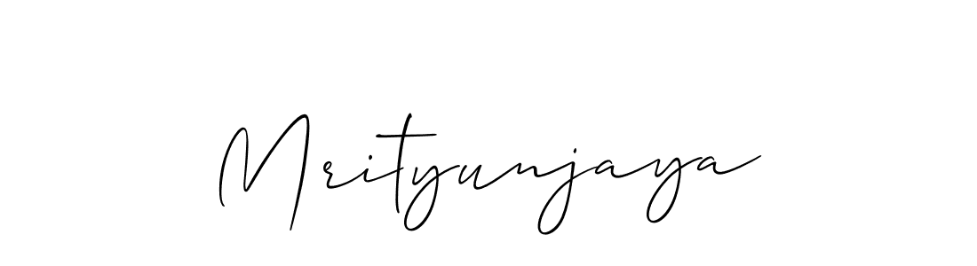 Make a beautiful signature design for name Mrityunjaya. With this signature (Allison_Script) style, you can create a handwritten signature for free. Mrityunjaya signature style 2 images and pictures png