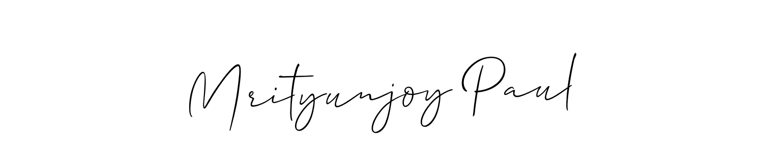 if you are searching for the best signature style for your name Mrityunjoy Paul. so please give up your signature search. here we have designed multiple signature styles  using Allison_Script. Mrityunjoy Paul signature style 2 images and pictures png